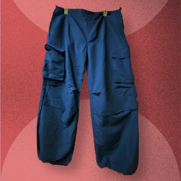 NWT blue 90s parachute pants - Picture 1 of 1